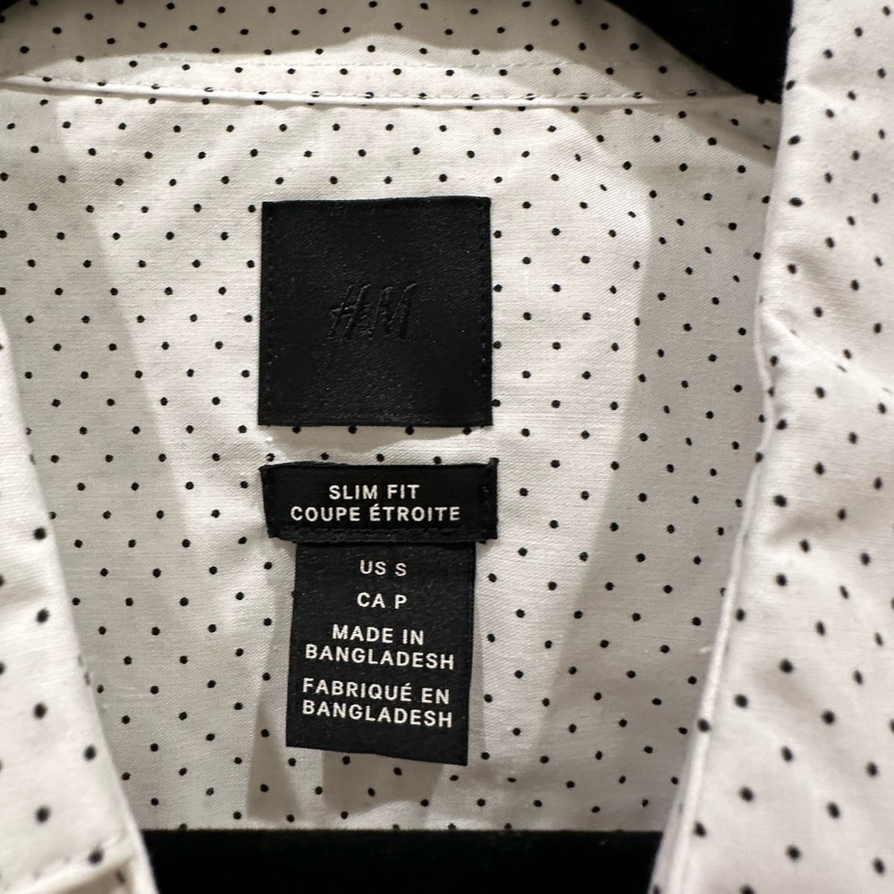 H&M White and Black Shirts